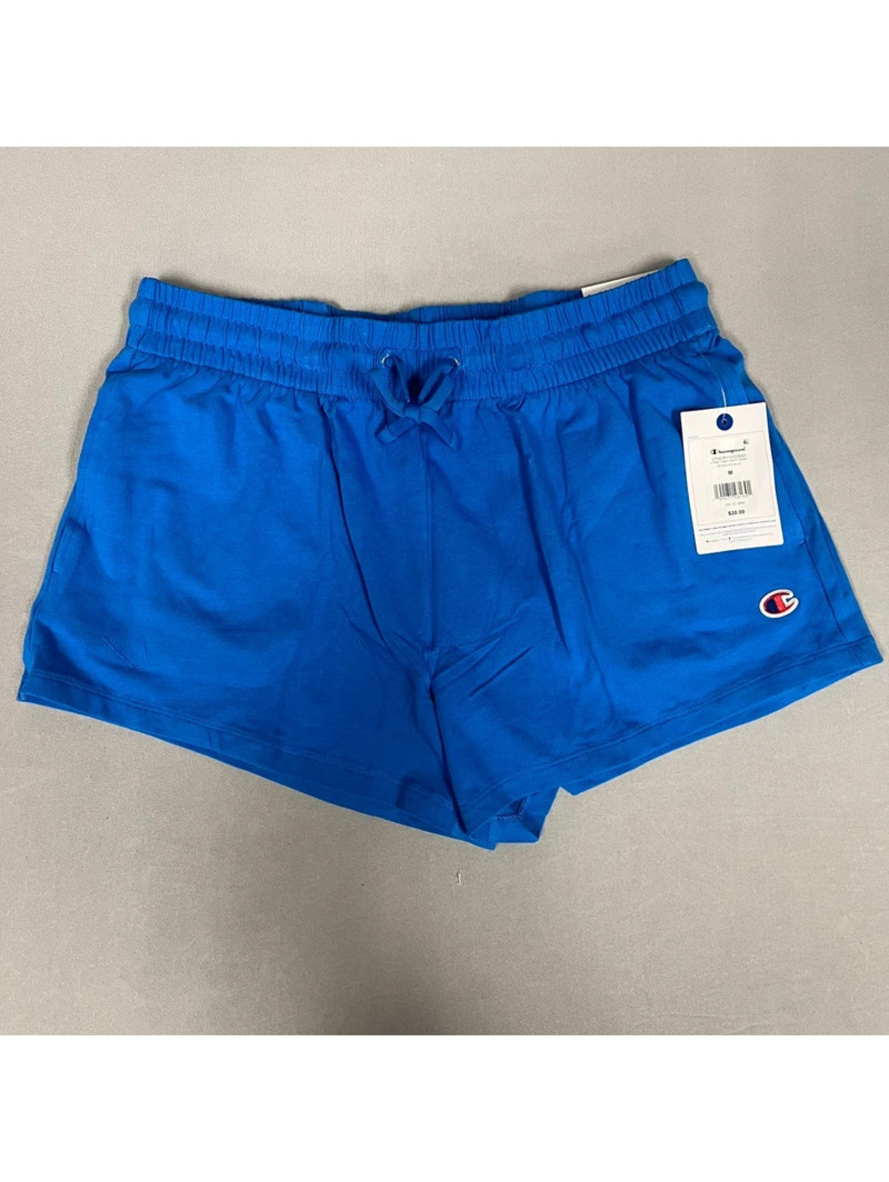 Champion Women's Blue Elastic Drawstring Waist Shorts Size M New With Tags